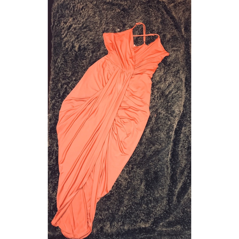 Orange mermaid dress